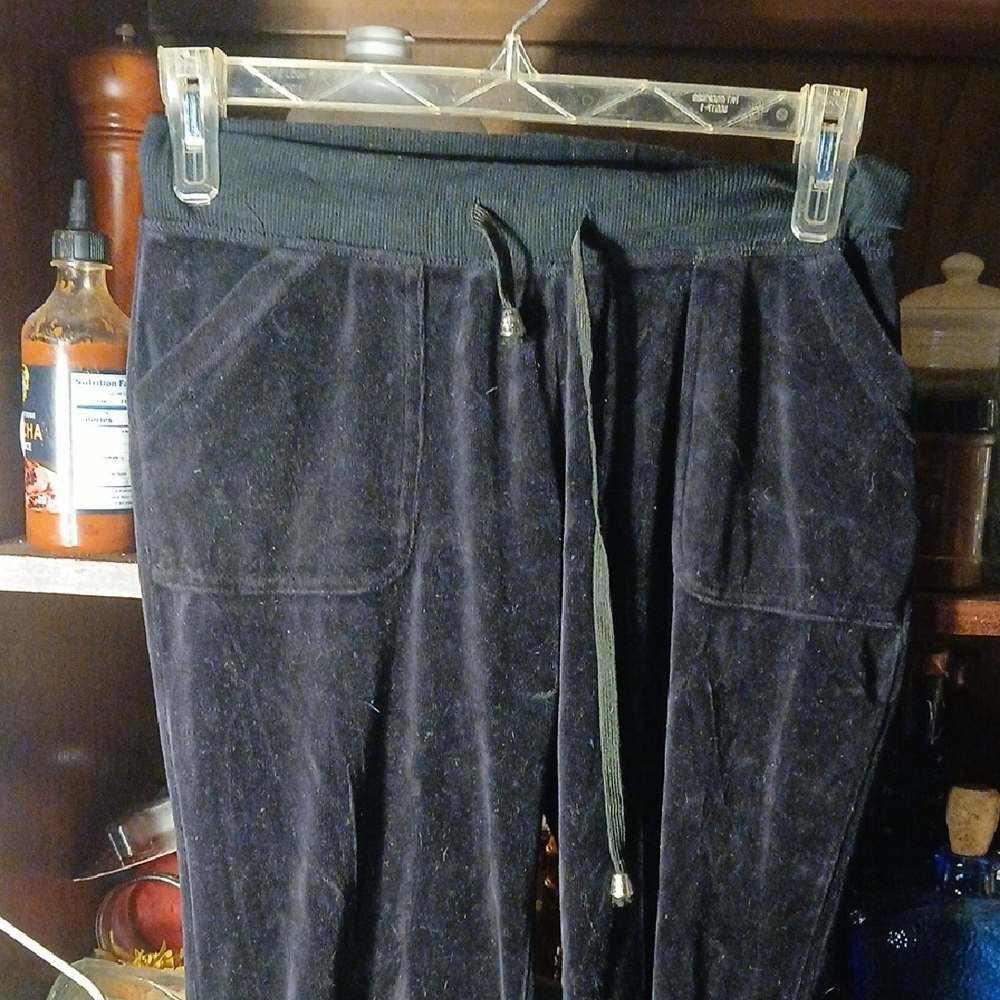 Black Lounge Pants With Drawstring - image 2